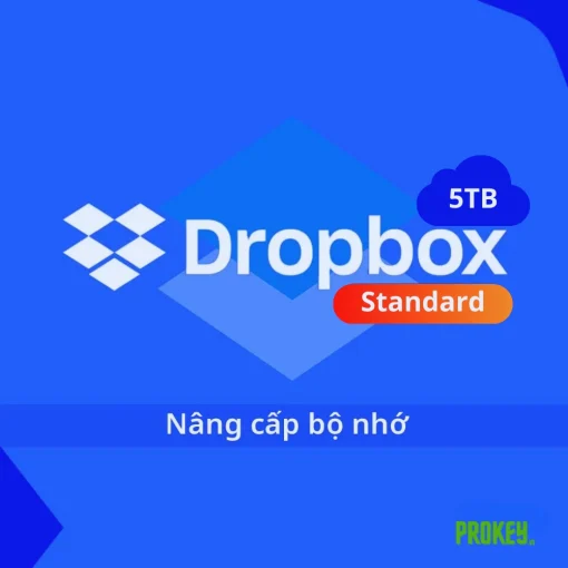 Nâng cấp bộ nhớ Dropbox Standard 5TB 12 tháng chính chủ