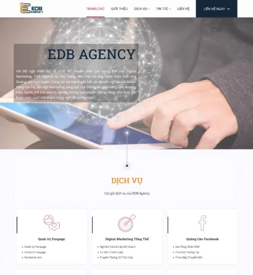 Theme WordPress công ty Agency Digital Marketing Online