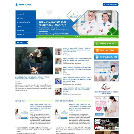 Theme wordpress bệnh viện