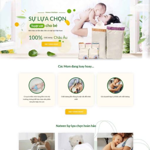 Theme wordpress bán bỉm