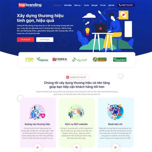 Theme wordpress công ty maketing brand