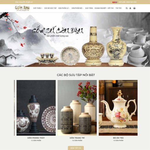 Theme wordpress gốm sứ cao cấp