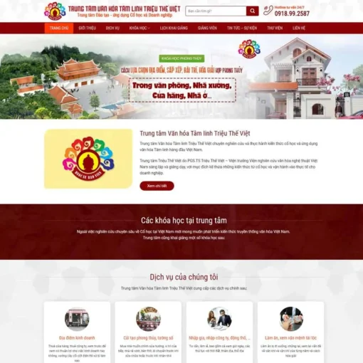 Theme wordpress dạy học phong thủy