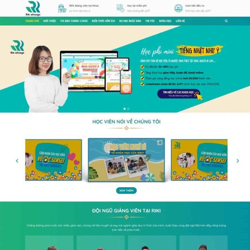 Theme wordpress học tiếng nhật