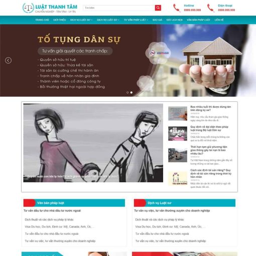 Theme wordpress văn phòng luật sư