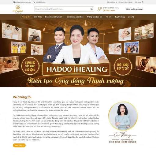 Theme WordPress bán mỹ phẩm 04