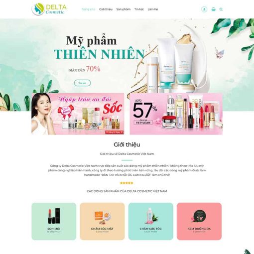 Theme wordpress mỹ phẩm 9