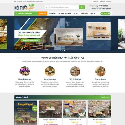 Theme WordPress Nội thất đẹp