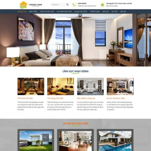 Theme wordpress công ty nội thất 3