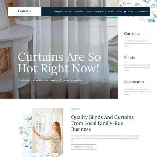 Theme wordpress bán rèm cửa