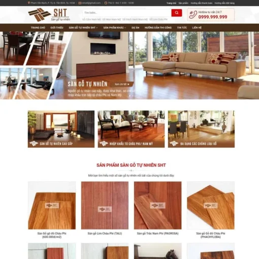 Theme WordPress sàn gổ cao cấp
