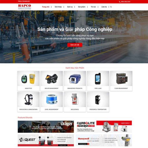 Theme wordpress công ty thiết bị công nghiệp