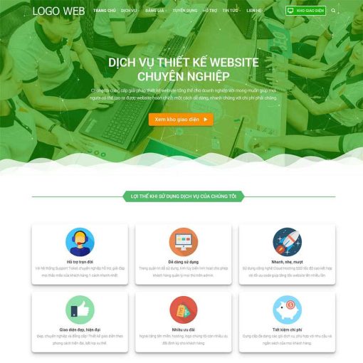 Theme WordPress dịch vụ thiết kế web