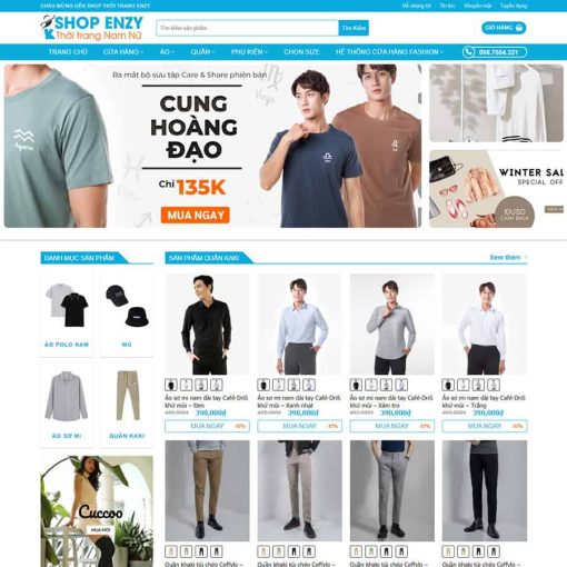 Theme wordpress thời trang nam đẹp