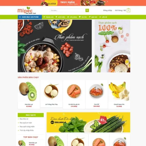 Theme wordpress bán thực phẩm 11