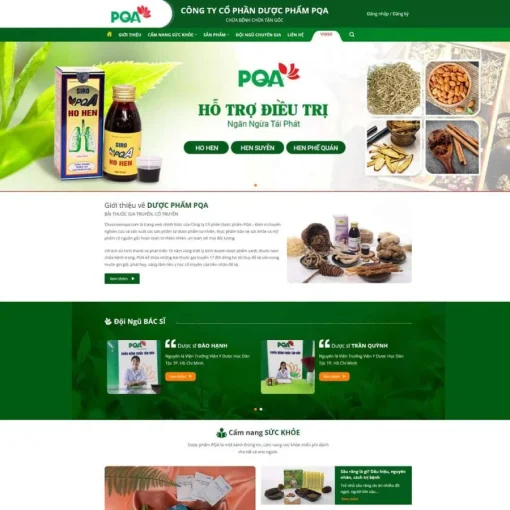 Theme wordpress bán thuốc nam