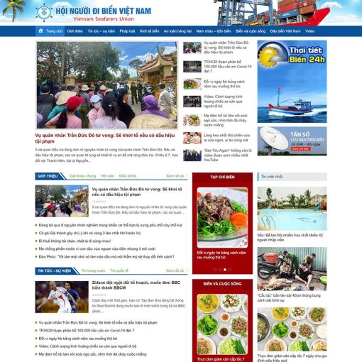 Theme wordpress tin tức đi biển