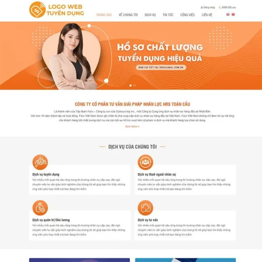 Theme wordpress tuyển dụng 3