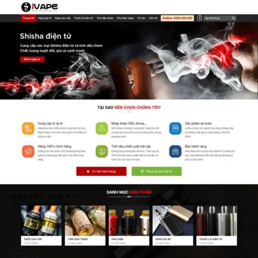 Theme wordpress bán vape