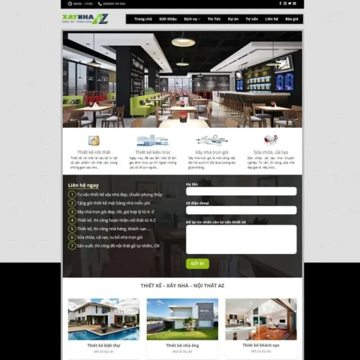 Theme wordpress công ty xây dựng kiến trúc