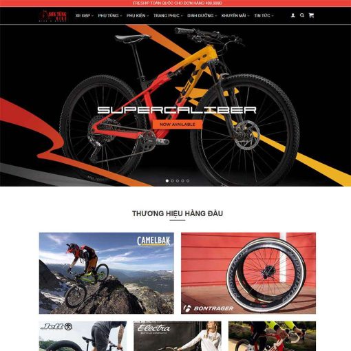 Theme wordpress bán xe đạp 2